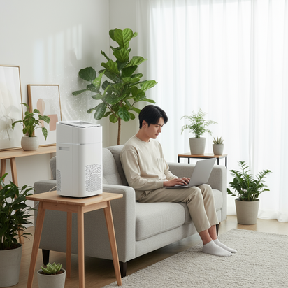 Compact Desktop Air Purifier - Breathe Clean Air at Your Desk