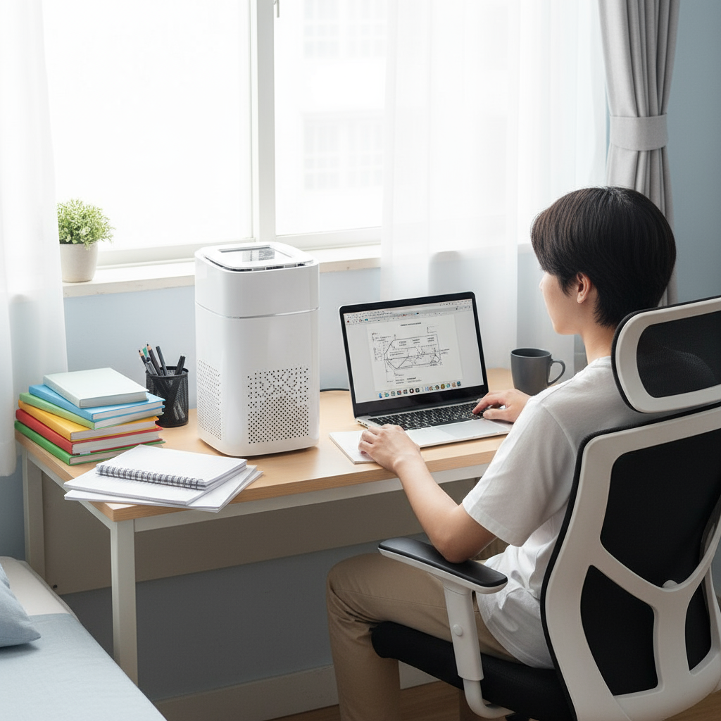 Compact Desktop Air Purifier - Breathe Clean Air at Your Desk
