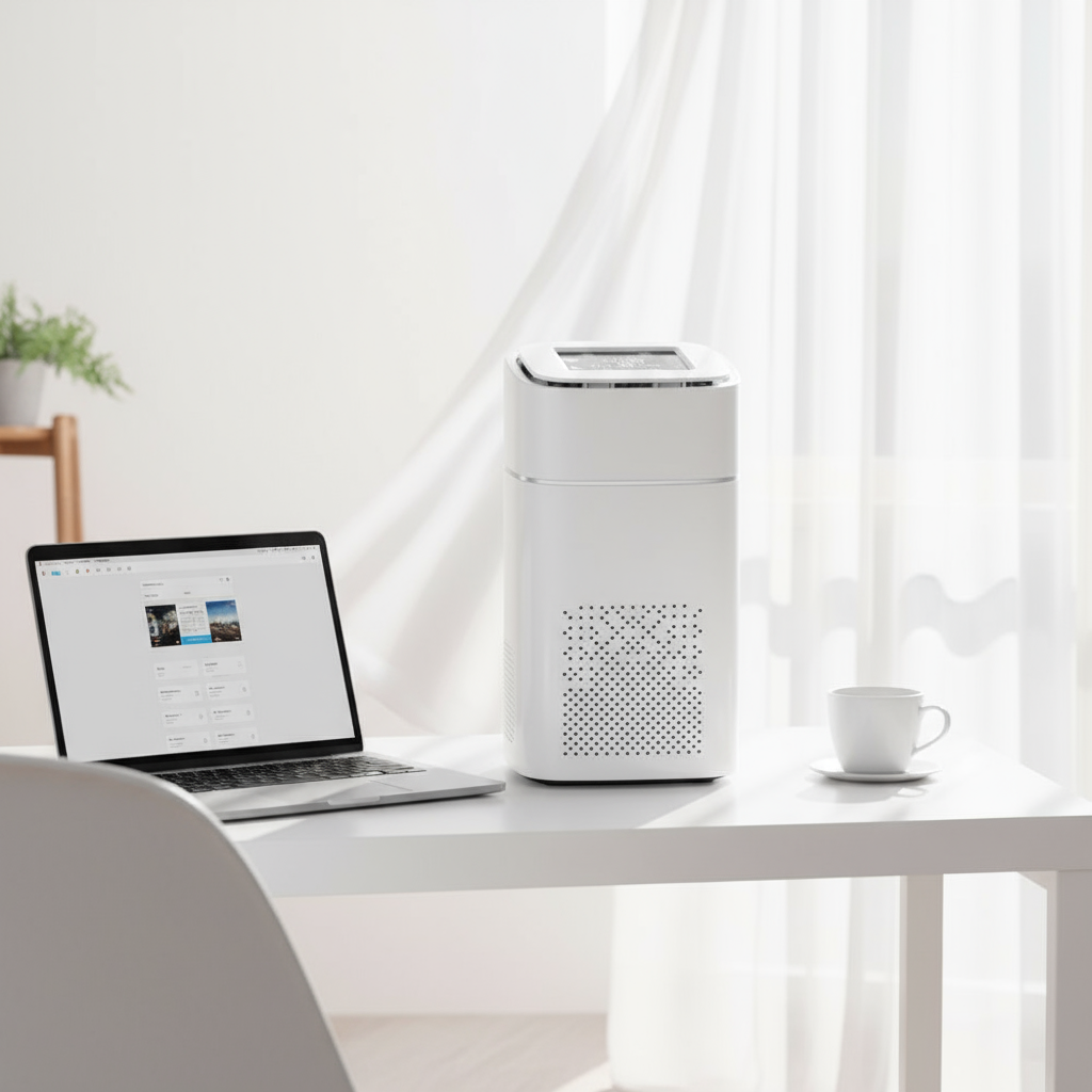 Compact Desktop Air Purifier - Breathe Clean Air at Your Desk