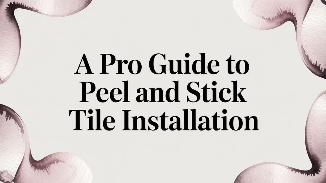 A Pro Guide to Peel and Stick Tile Installation