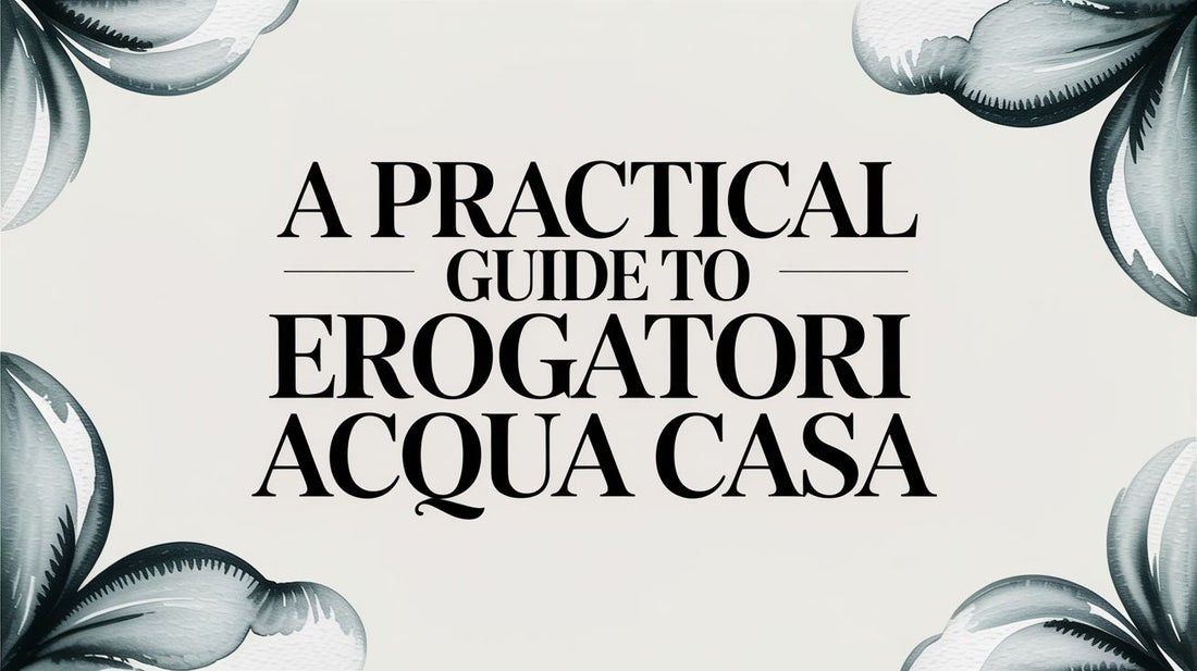 A Practical Guide to Erogatori Acqua Casa