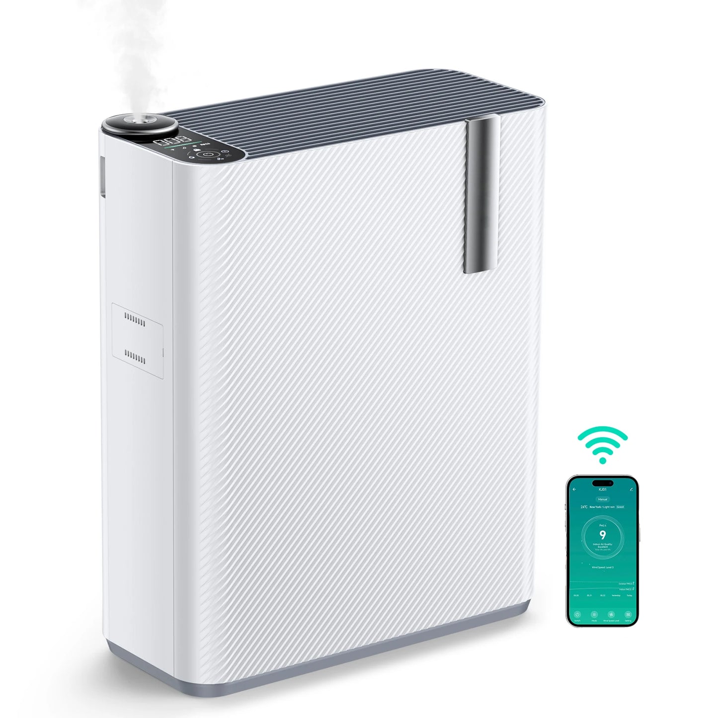 Air Purifier with Humidifier for Allergies & Pet Hair