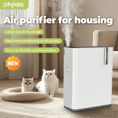 Air Purifier with Humidifier for Allergies & Pet Hair