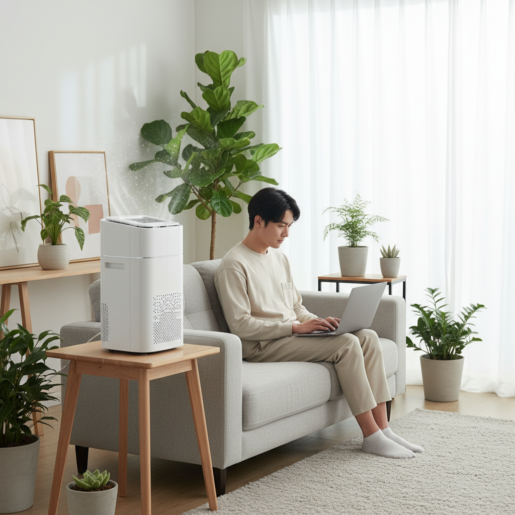 Compact Desktop Air Purifier - Breathe Clean Air at Your Desk