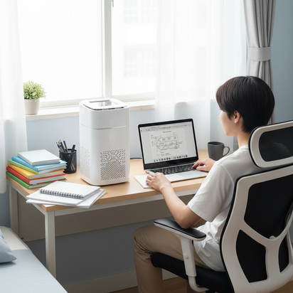 Compact Desktop Air Purifier - Breathe Clean Air at Your Desk