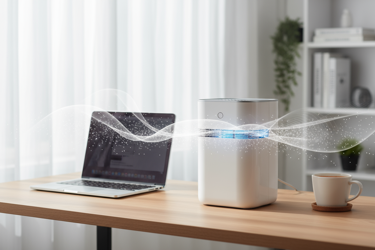 Compact Desktop Air Purifier - Breathe Clean Air at Your Desk